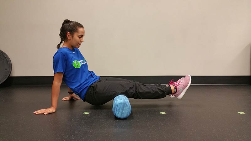 Hamstrings foam roller exercises